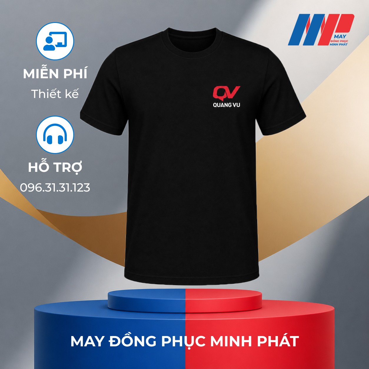 Đồng Phục Áo Thun Cổ Tròn