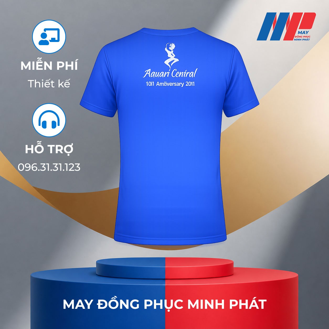 Áo Thun Đồng Phục Cổ Tròn Mẫu số 35
