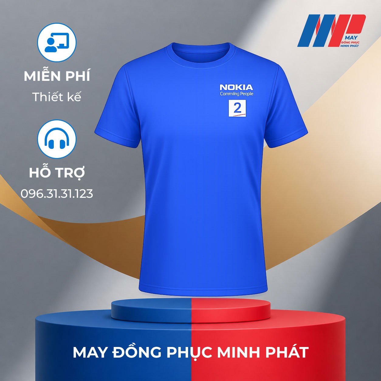 Áo Thun Đồng Phục Cổ Tròn Mẫu số 35