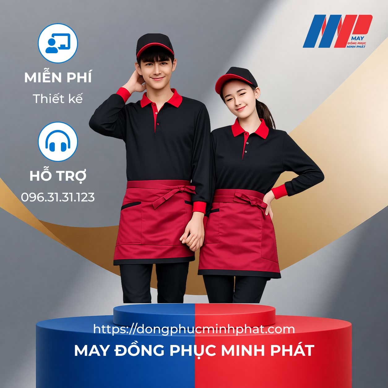 Đồng Phục Tạp Dề Mẫu số 45