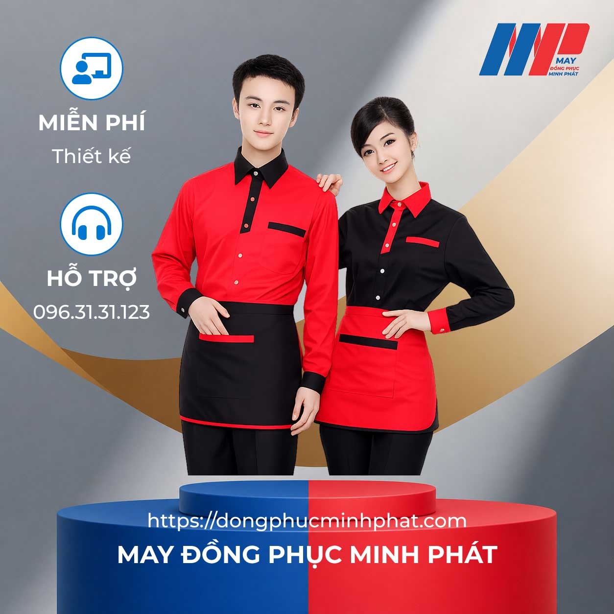 Đồng Phục Tạp Dề Mẫu số 46