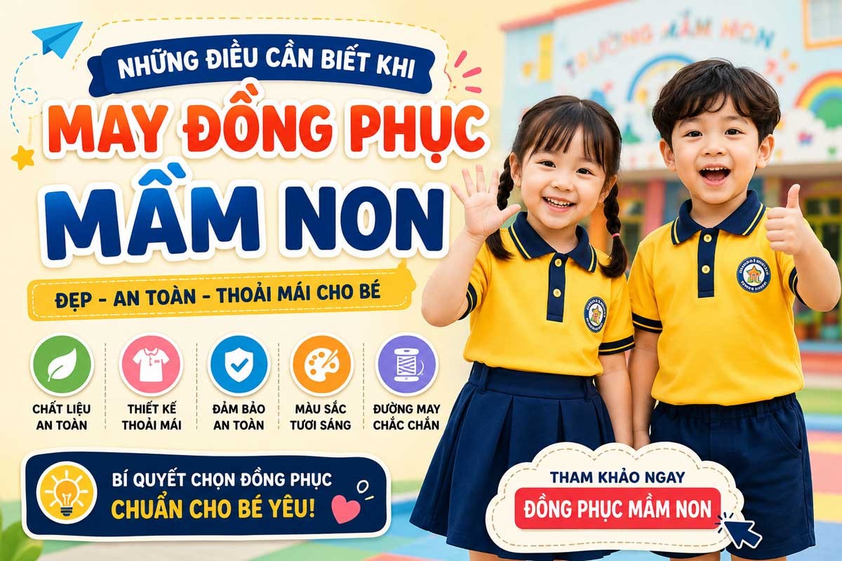 Những Điều Cần Biết Khi May Đồng Phục Mầm Non Cho Bé